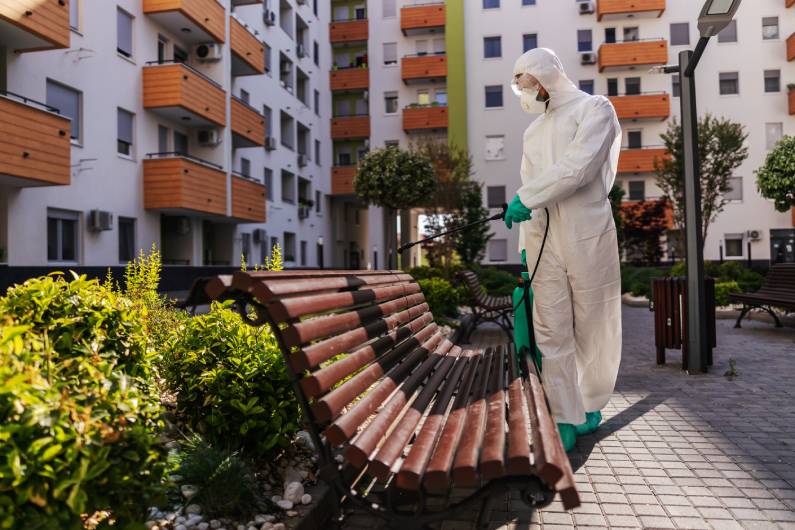 Sanitização para prevenção do coronavírus em Curitiba